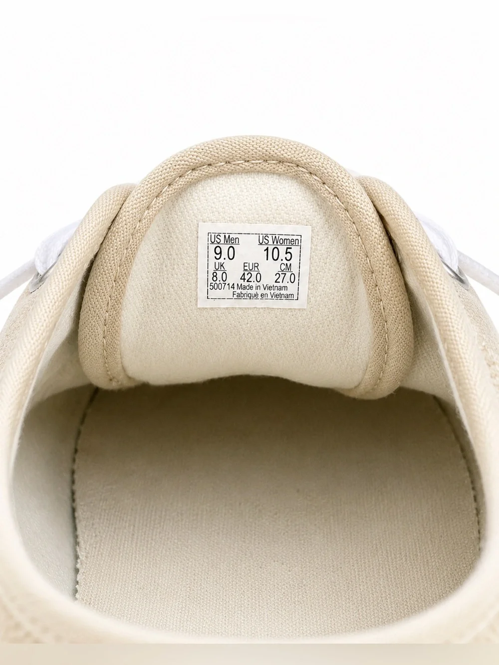 Vans Authentic Cream Terry Cloth Sneakers Men’s 9 / Women’s 10.5 Unisex